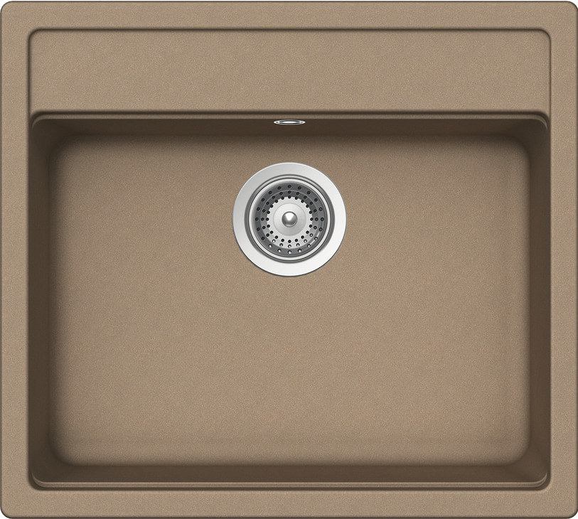 Aufbauspüle AS03 570 x 510 mm Karamell Metallic