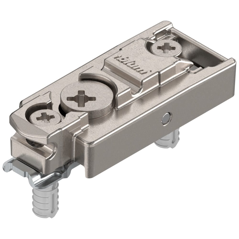 Blum Clip Top Montageplatte mit Schrauben und Spreizdübeln, Clip-Montageplatte 3mm
