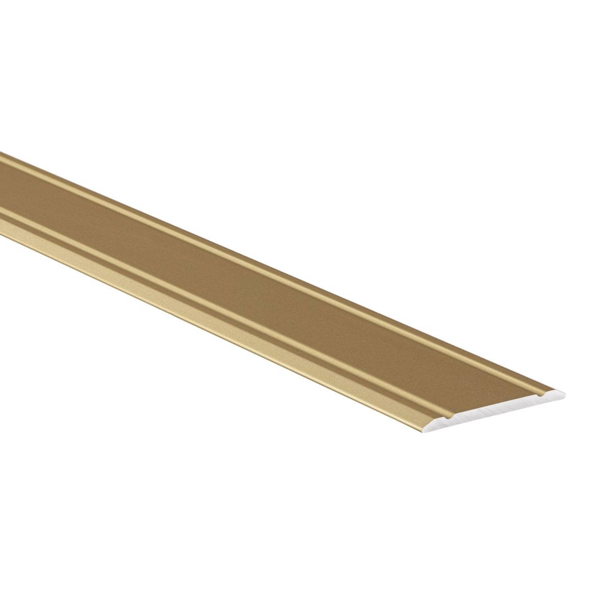 Übergangsprofil aus Aluminium Superflach selbstklebend 30 x 2 mm Messing