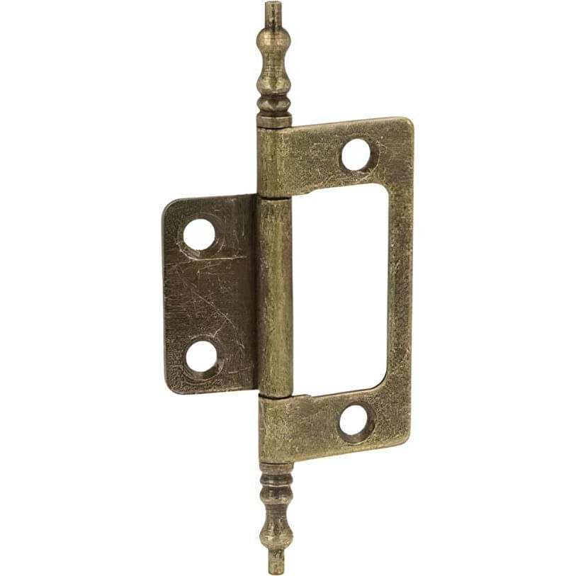 Siso Aufschraubband aus Stahl mit Zierrolle, 88 x 24 x 1.5 mm Bronze antik