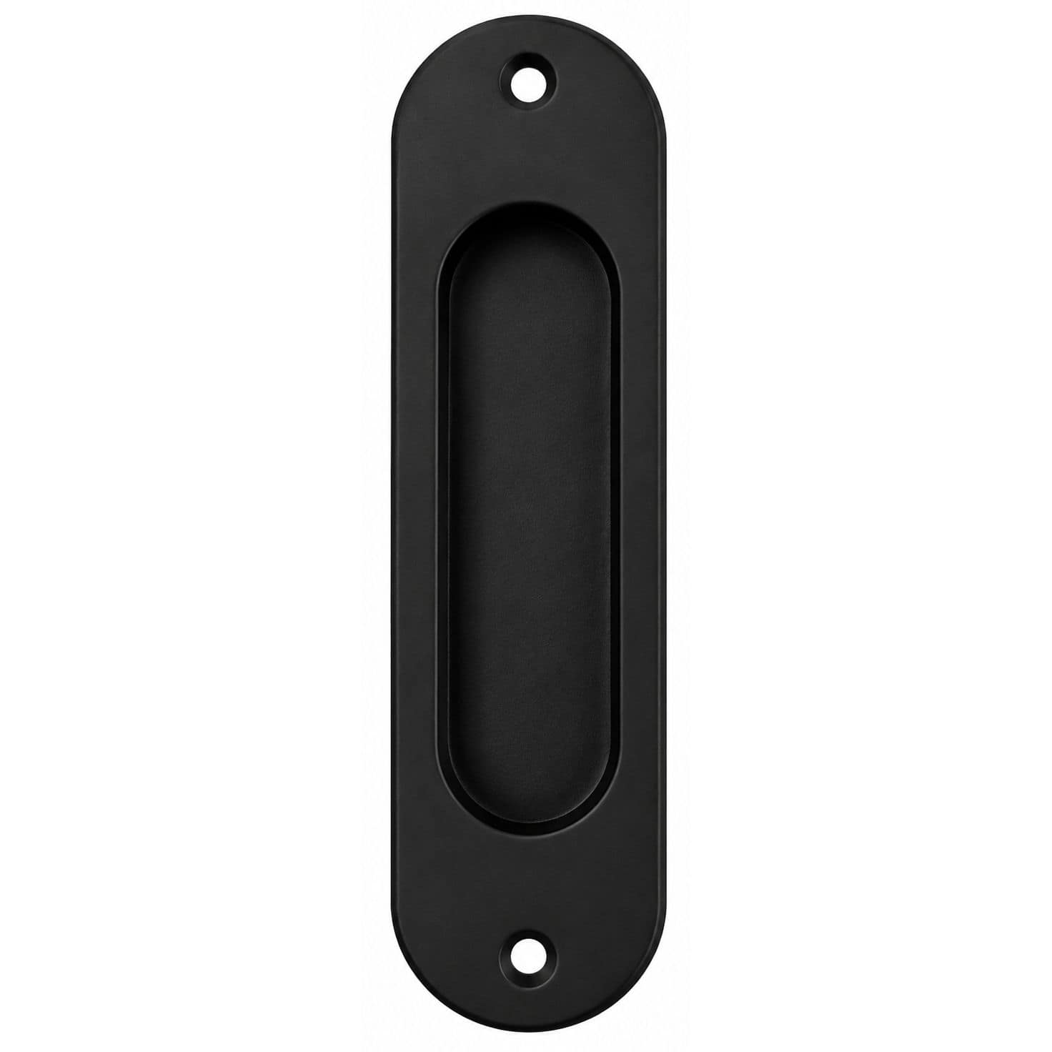 Fimet Muschelgriff MARINA oval 120x30 mm aus Edelstahl schwarz