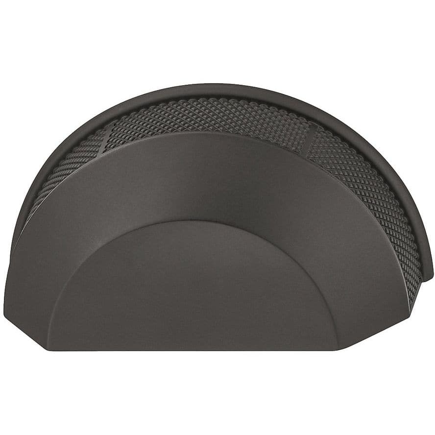 Häfele Muschelgriff H2315 aus Metall, Schwarz matt 80 x 25 mm