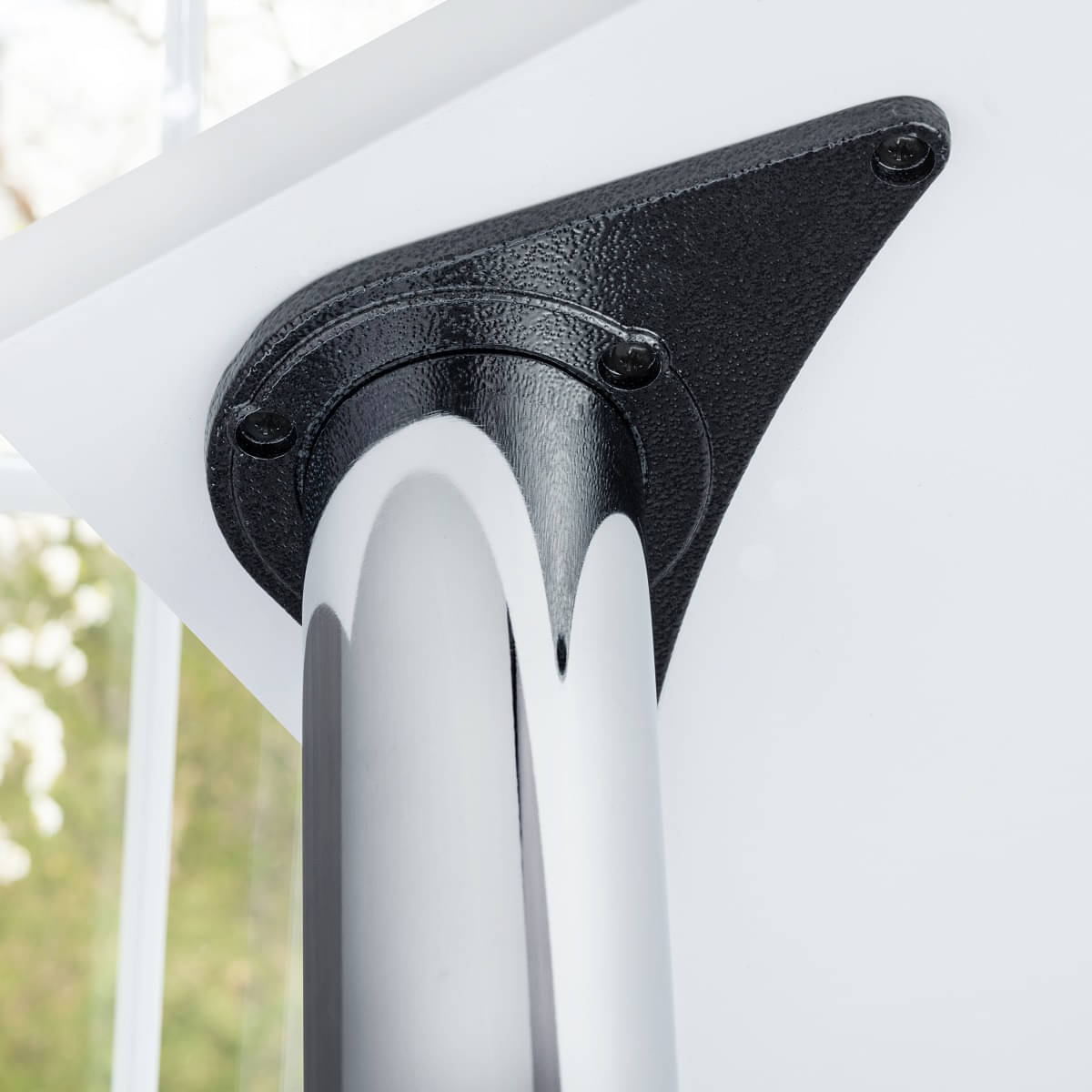 HÄ Tischbein chrom poliert