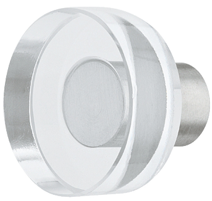 Häfele furniture knob H2052 glass round stainless steel/glass Ø 25 mm