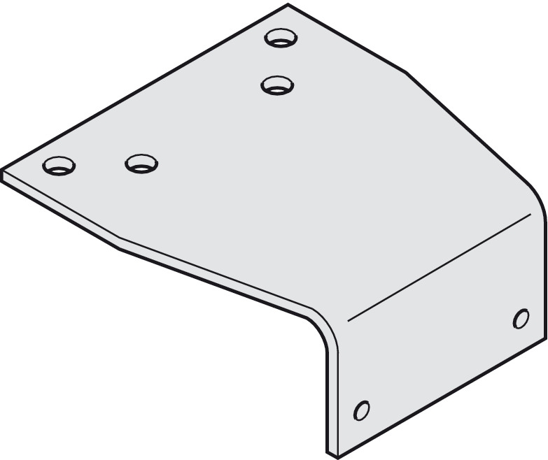 Dorma Befestigungswinkel für Türschließer TS 71/72/73/83