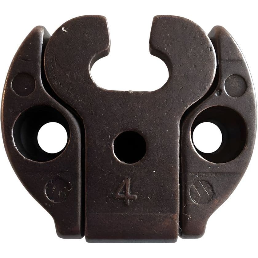 Gedotec Möbelscharnier 415 aus Metall für vollständig versenkte Türen mit 110° Öffnungsbegrenzung, Bronze