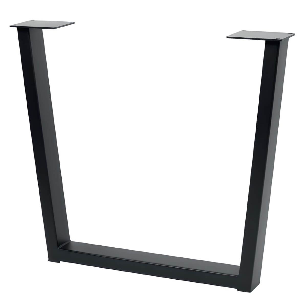 Traves de mesa de acero Gedotec INDUSTRIA-T, negro 710 x 820 mm VENDIDO, 80 x 20 mm