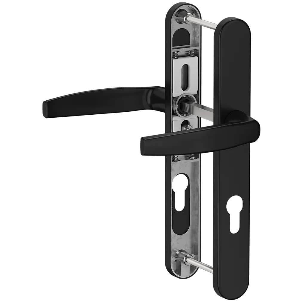 Gedotec Smalraambeslag VICTORY van aluminium deurkruk/deurkruk B36 mm DIN NORM 92 mm PZ