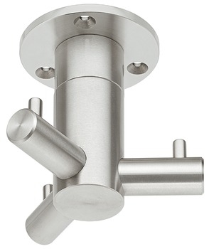 Häfele Wardrobe Hook H3859 Brushed Stainless Steel Ceiling Hook Swivel Hook