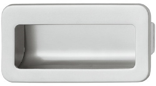 Häfele Shell Handle Model H1826 Rectangular 109x56 mm Chrome Plated Matte