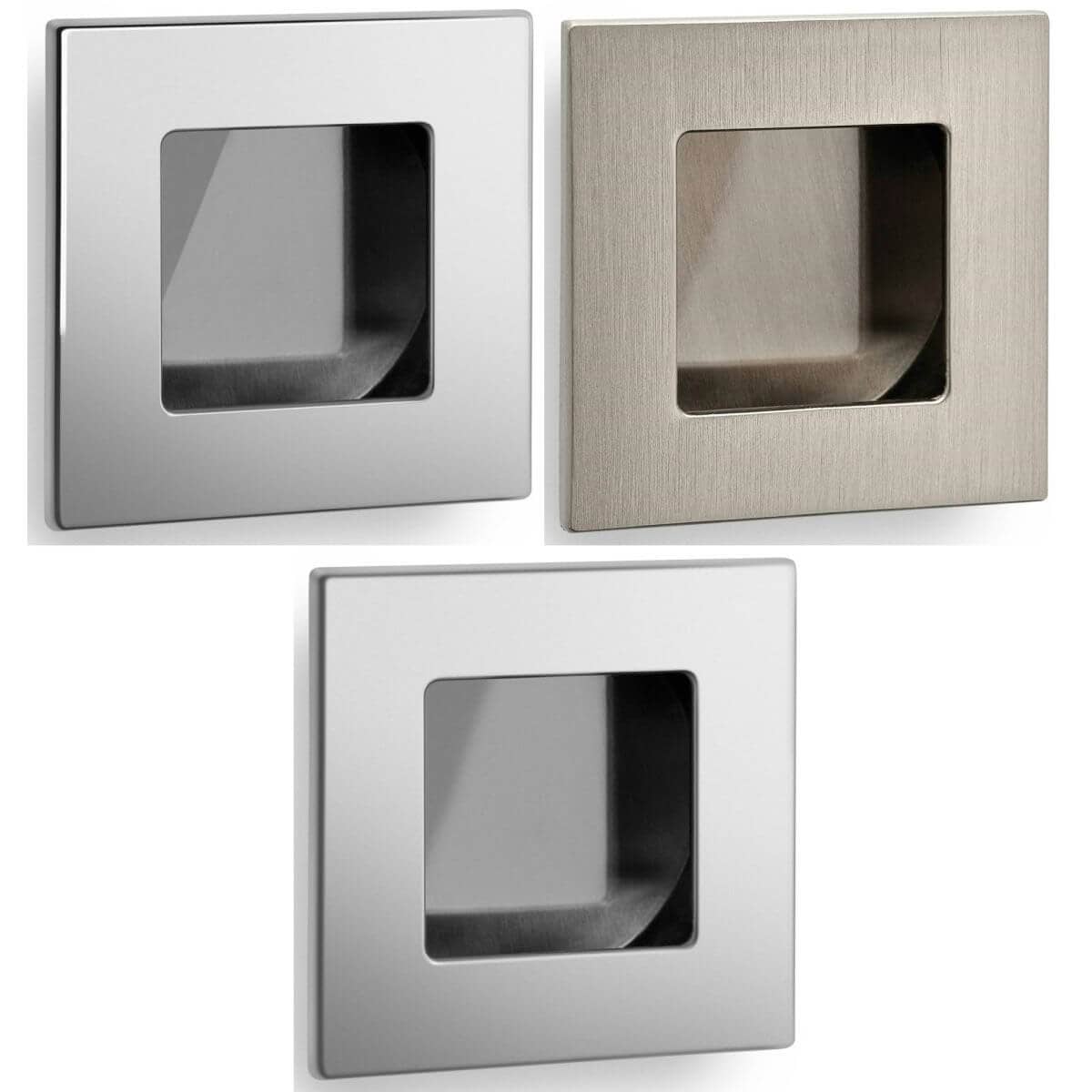 Mital Muschelgriff MA40 aus Metall, 40 x 40 mm, Chrom poliert