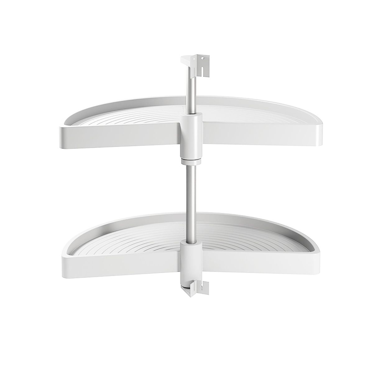 Supporto girevole semicircolare Emuca SHELVO bianco, 800 x 550 mm