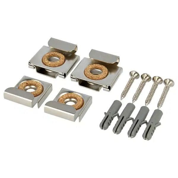 Siso Spiegelhalter-Set MIRROR CLIP für Glassärke 5 - 6 mm
