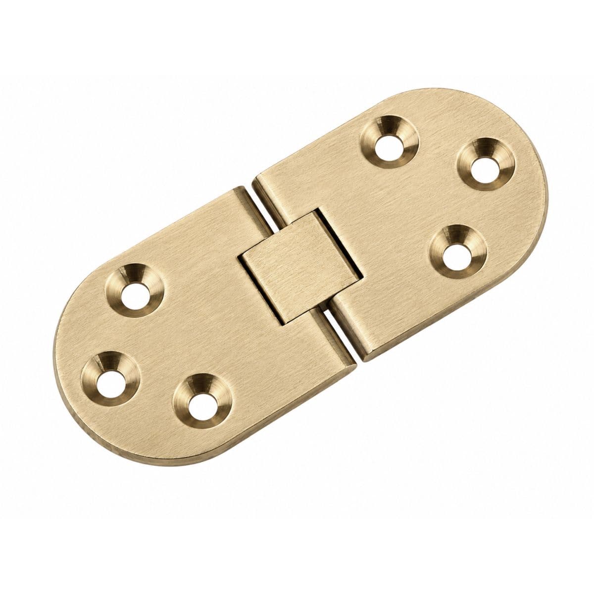 Siso Nähmaschinenscharnier aus Messing, 30x72x2 mm Messing gebürstet