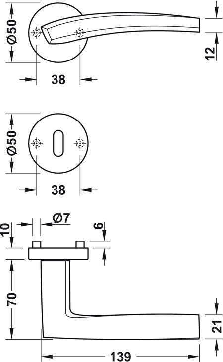 Skizze Türgriff LDH 3310