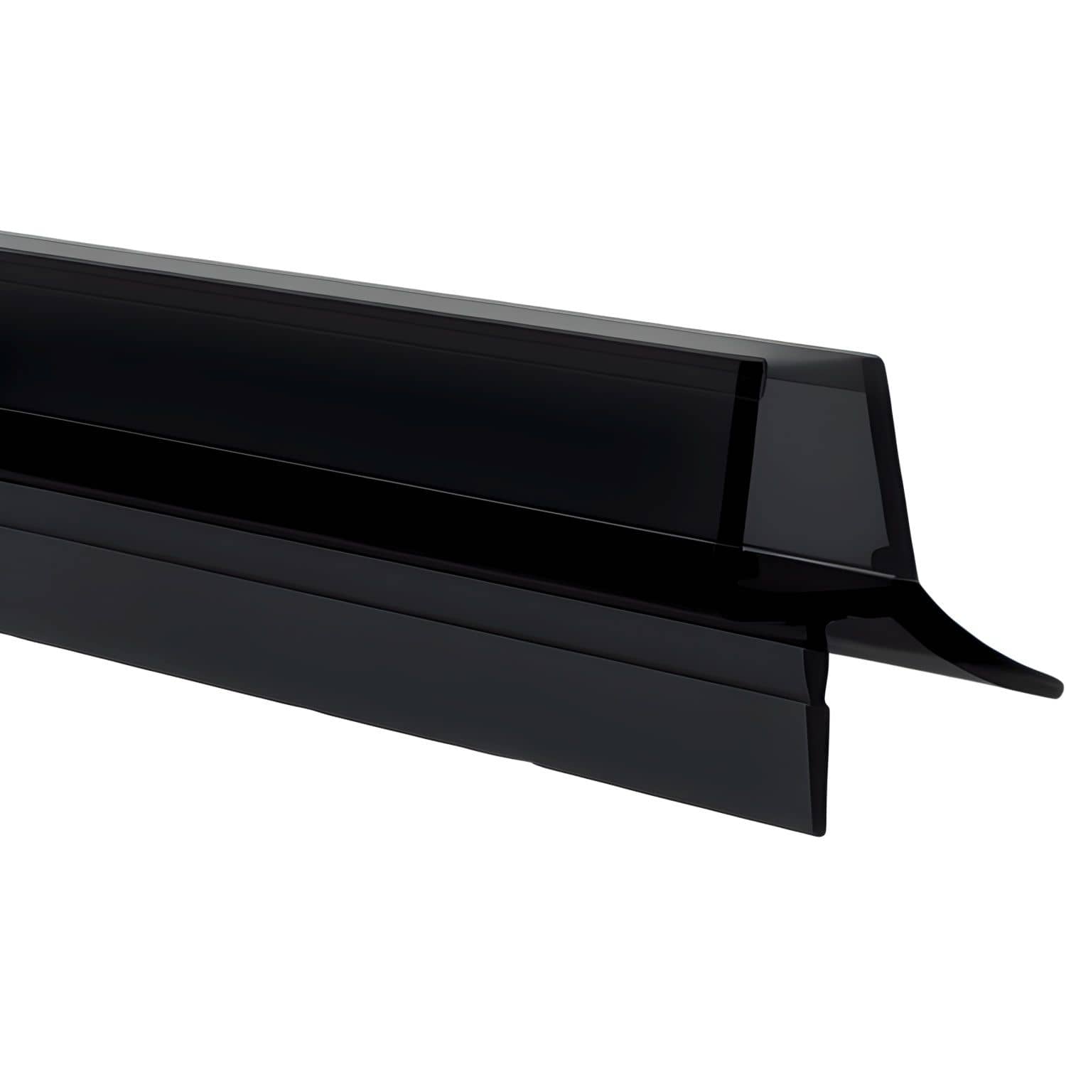 Rehau Duschtürdichtung aus Kunststoff schwarz mit Lippe für Glasdicke 6 - 8 mm, 1000 mm