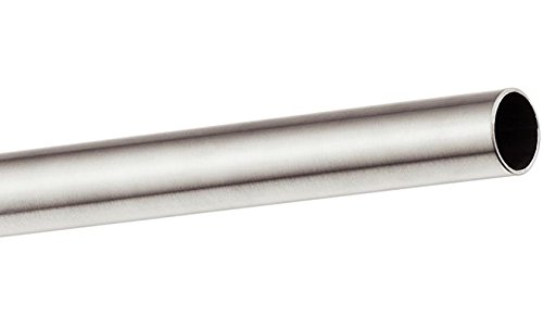 Tubo de armario Häfele redondo acero inoxidable cepillado mate longitud 1000 mm diferentes diámetros