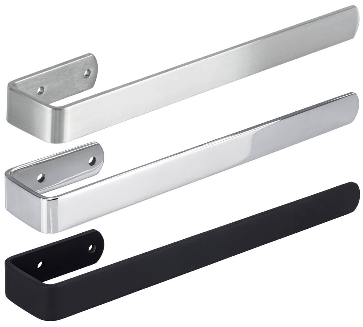 Gedotec portasalviette PELI in acciaio inox 340 mm, acciaio inox satinato spazzolato