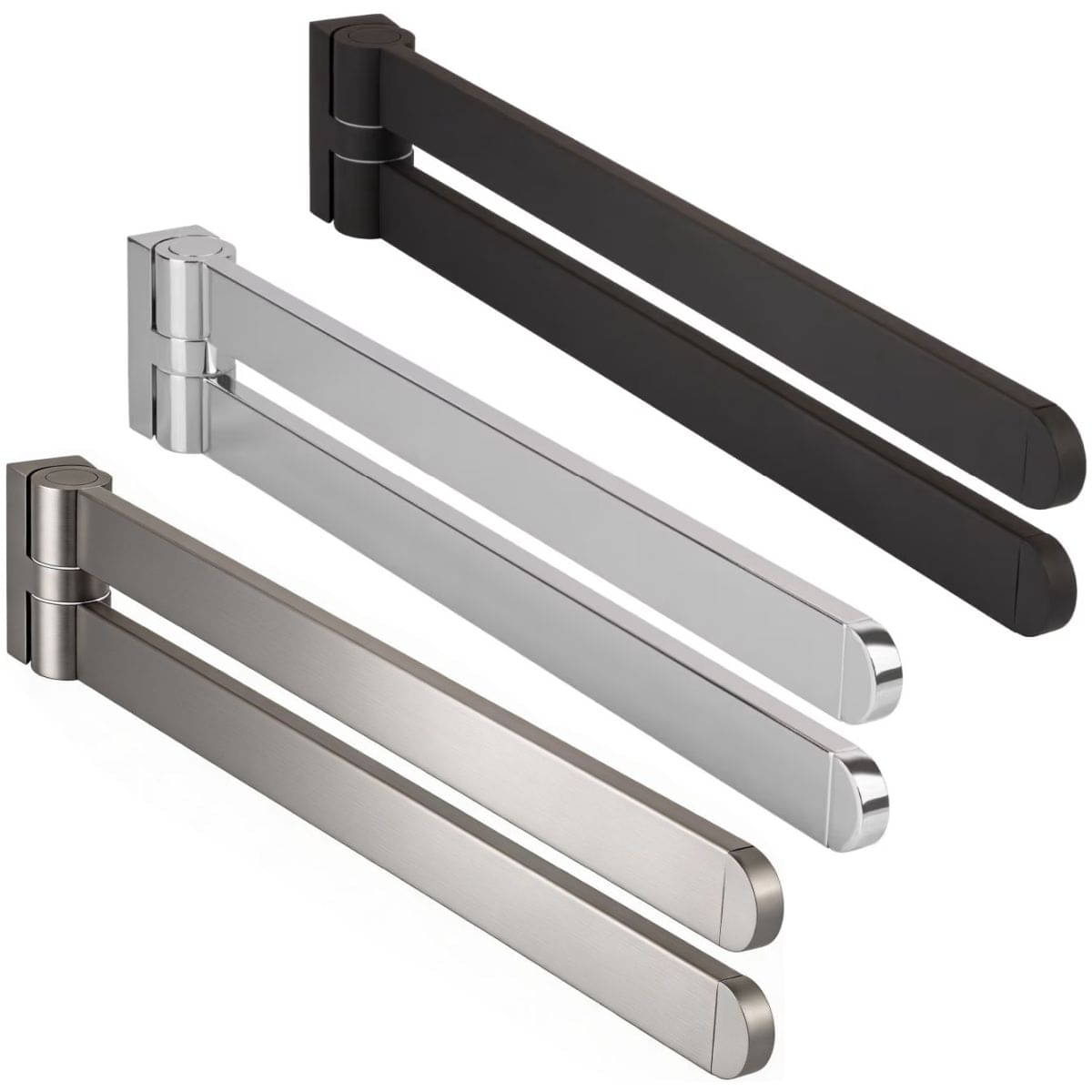 Bisk Handtuchhalter ATLANTIK aus Stahl 400 mm schwenkbar