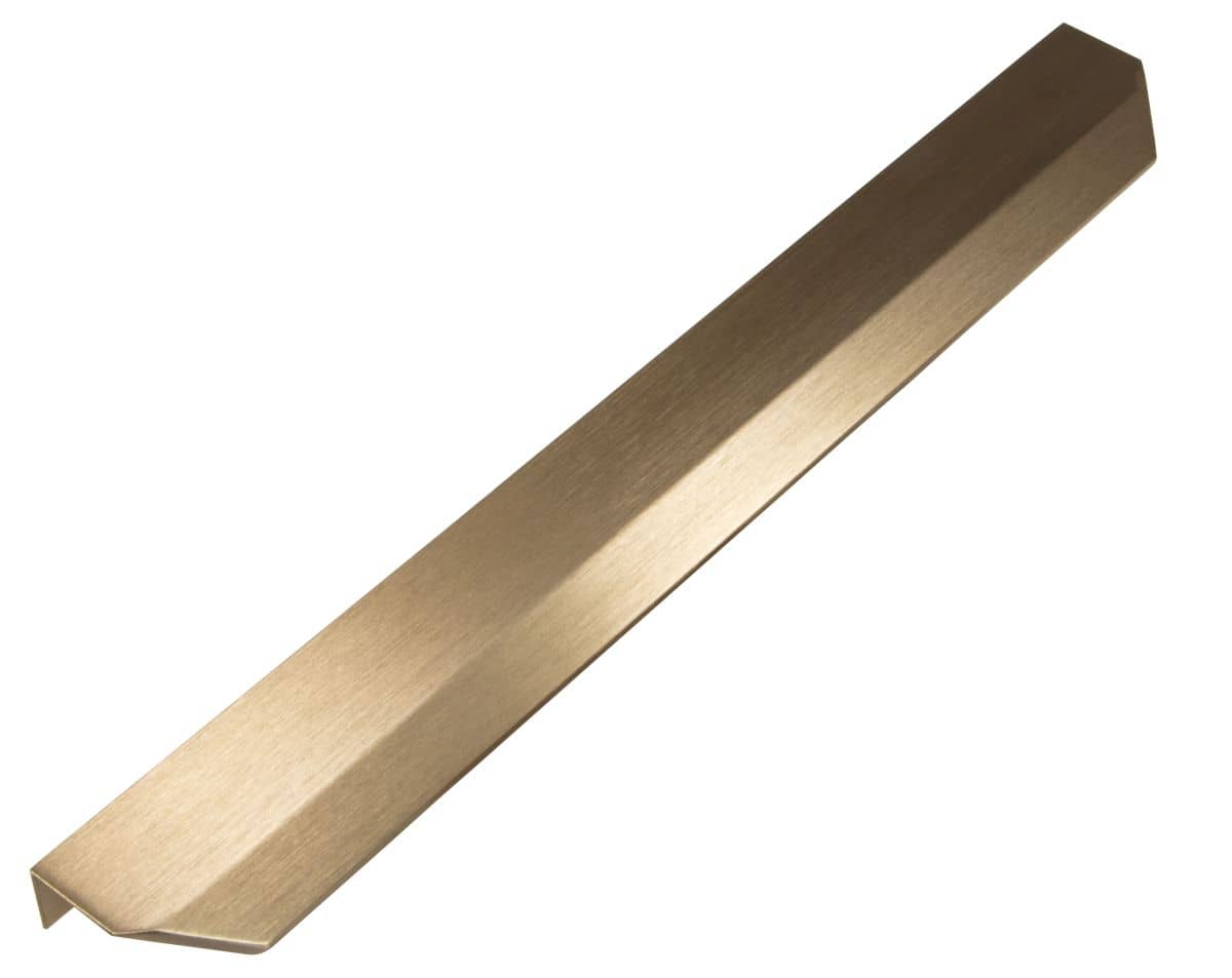 256-mm Griffleiste VANN aus Aluminium, BA 256 mm Messing dunkel gebürstet