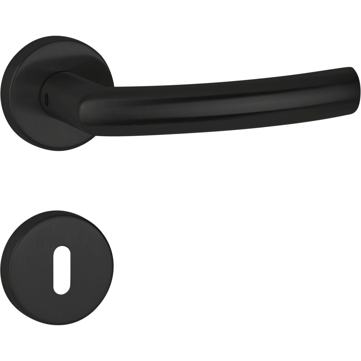Hermat béquille de porte BASIC 09 en acier inoxydable noir
