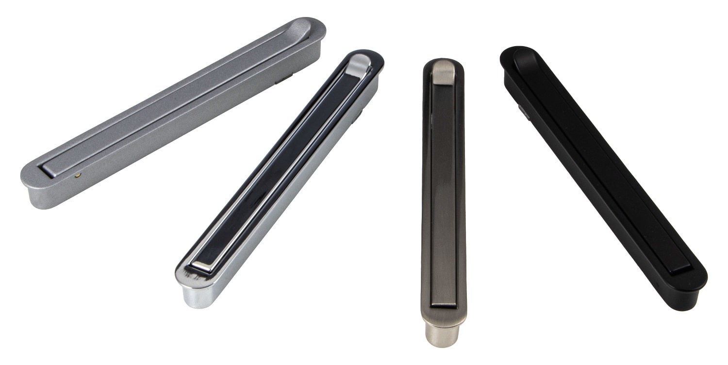 Gedotec Klapphaken MITAL aus Metall 140 mm, Silber matt