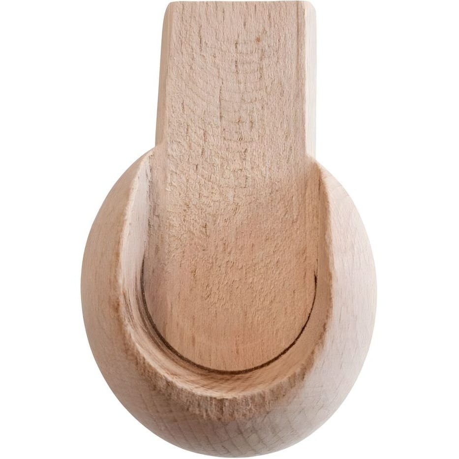 Gedotec Schrankrohrlager aus Holz für Ø 28 mm Holzstange, Montage unter dem Fachboden