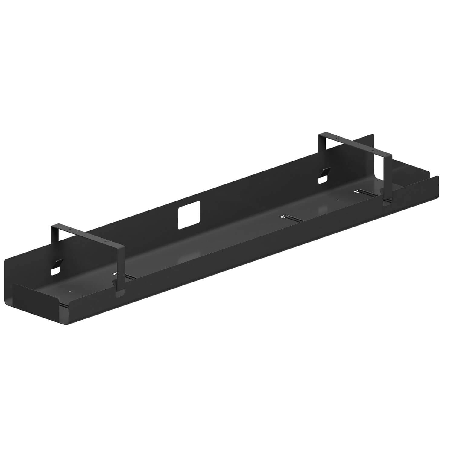 Häfele Kabelkanal CM aus Stahl klappbar, 1800 x 175 x 126 mm Schwarz matt