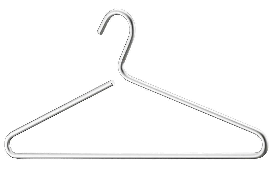 Häfele H5213 Aluminum Clothes Hanger with Fixed Hook