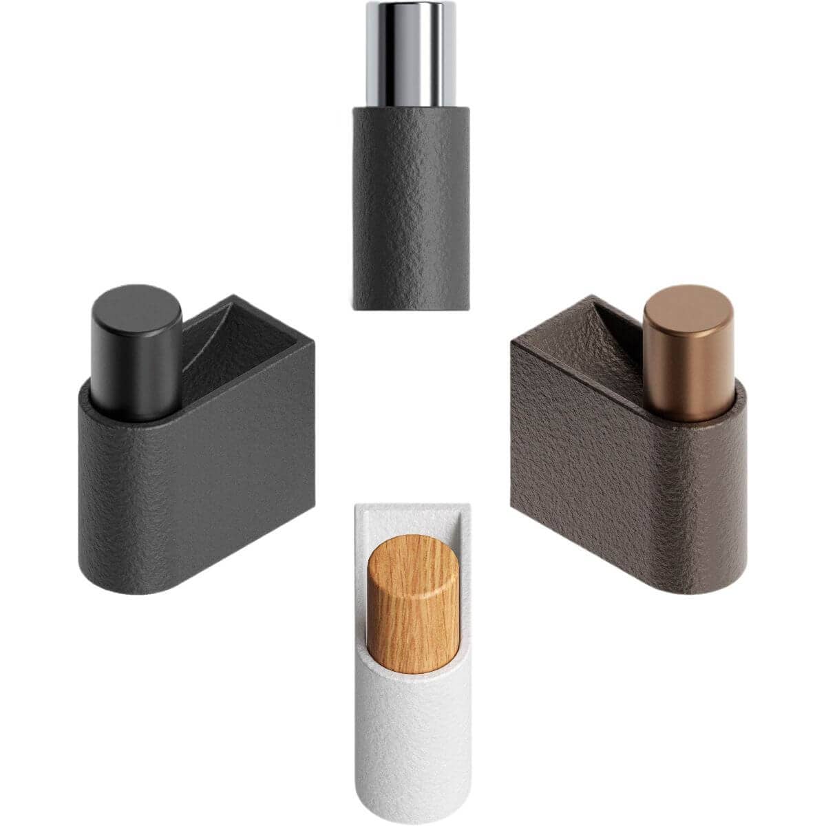 Appendiabiti Viefe CASEY in metallo, 23 x 61 mm