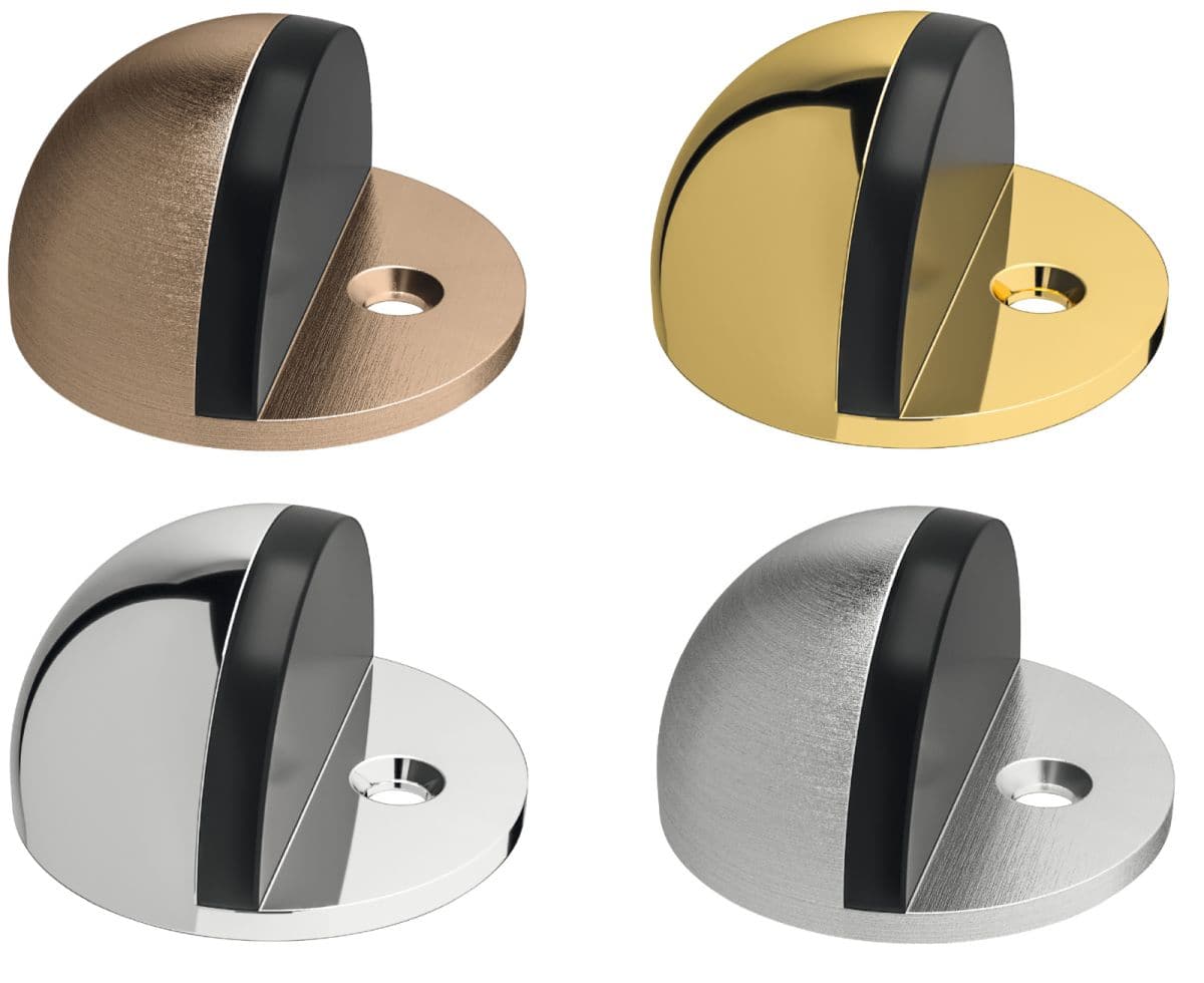 Häfele Bodentürstopper aus Metall, Ø 47 mm, Chrom poliert
