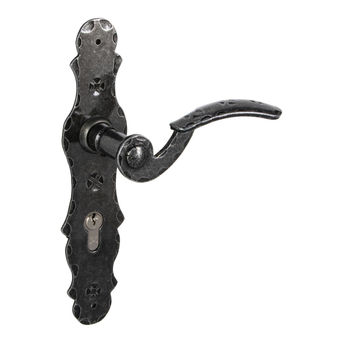 Lienbacher Garniture de béquille BERN en fer forgé DIN 72 & 92, PZ 92 mm
