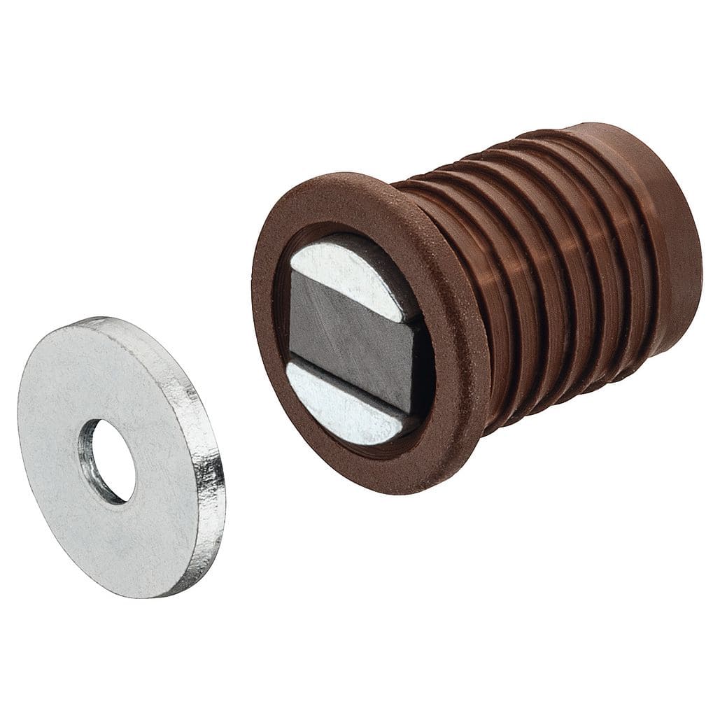 Häfele Magnetverschluss aus Kunststoff, Ø 14 mm braun 4,5 kg