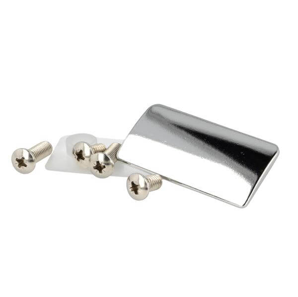 Siso front cover for EASY furniture hinge, 55 x 30 mm, polished chrome