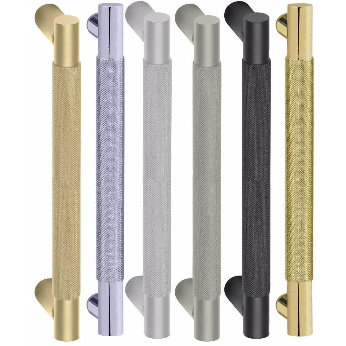 Fimet Stoßgriff MARION 1444 aus Messing, Bohrabstand 300 mm - Länge 350 mm - Schwarz matt
