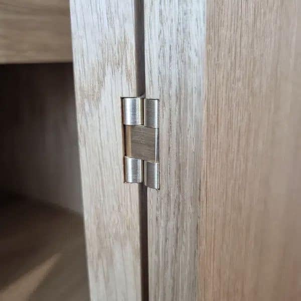 Siso Nähmaschinenscharnier aus Messing, 30x72x2 mm Messing gebürstet