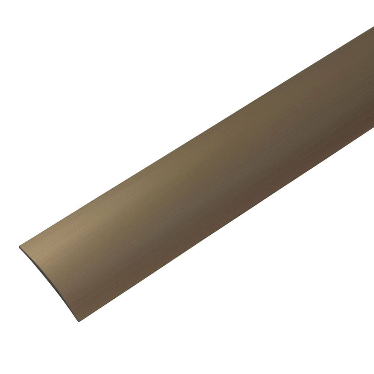 Übergangsprofil aus Aluminium Gewölbt selbstklebend 40 x 5 mm bronze