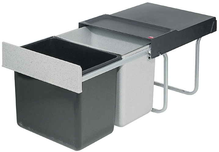 Hailo cubos de basura dobles Raumspar-Tandem 3640-00 2x18 litros