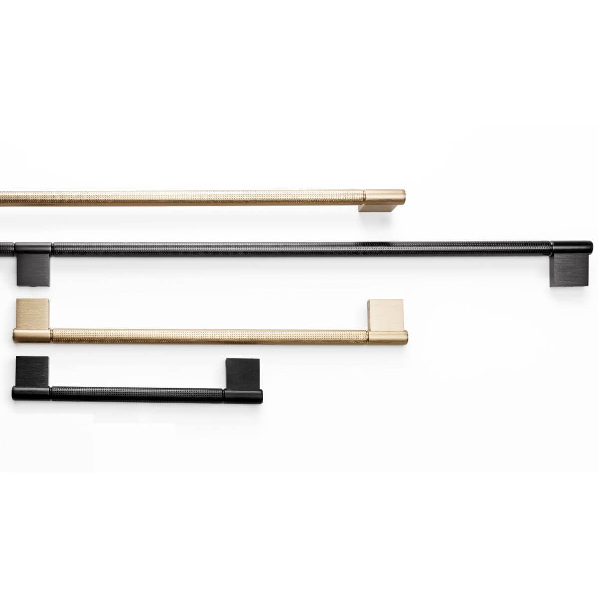 Viefe Möbelgriff POINT aus Aluminium, Schwarz gebürstet - 192 mm