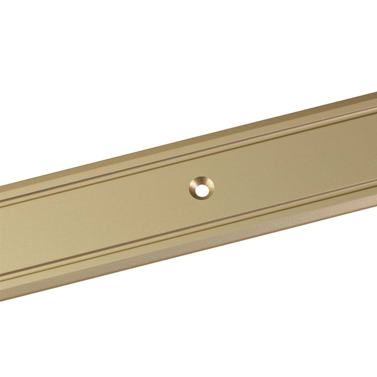 Übergangsprofil aus Aluminium Superflach gelocht 30 x 2 mm Messing