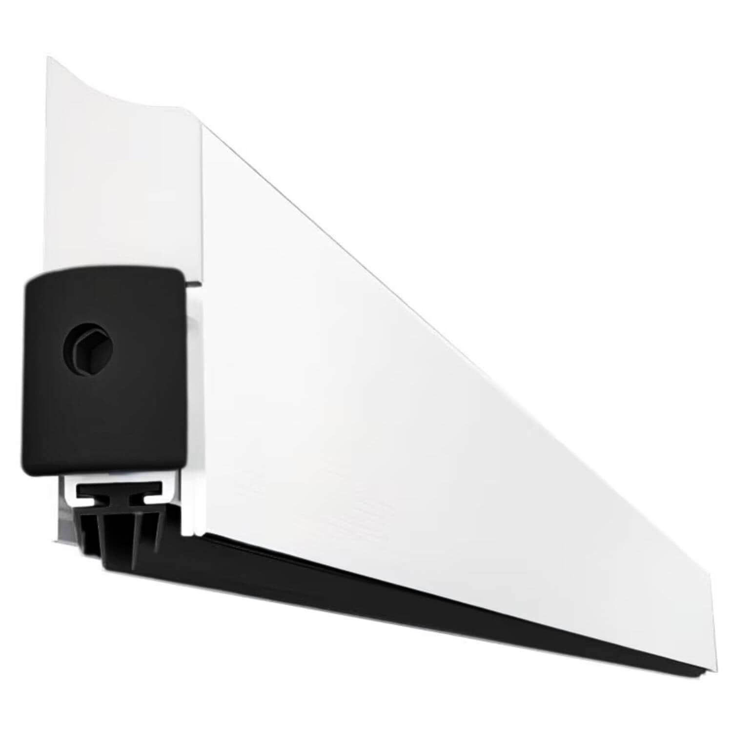 CCE Absenkdichtung APPLIQUE aus Aluminium zum Schrauben an die Tür, Weiß eloxiert - 930 mm