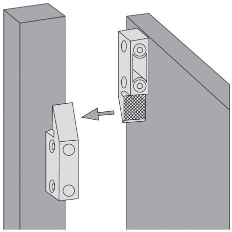 Hettich Verbindungsbeschlag MULTICLIP 46080 schwarz
