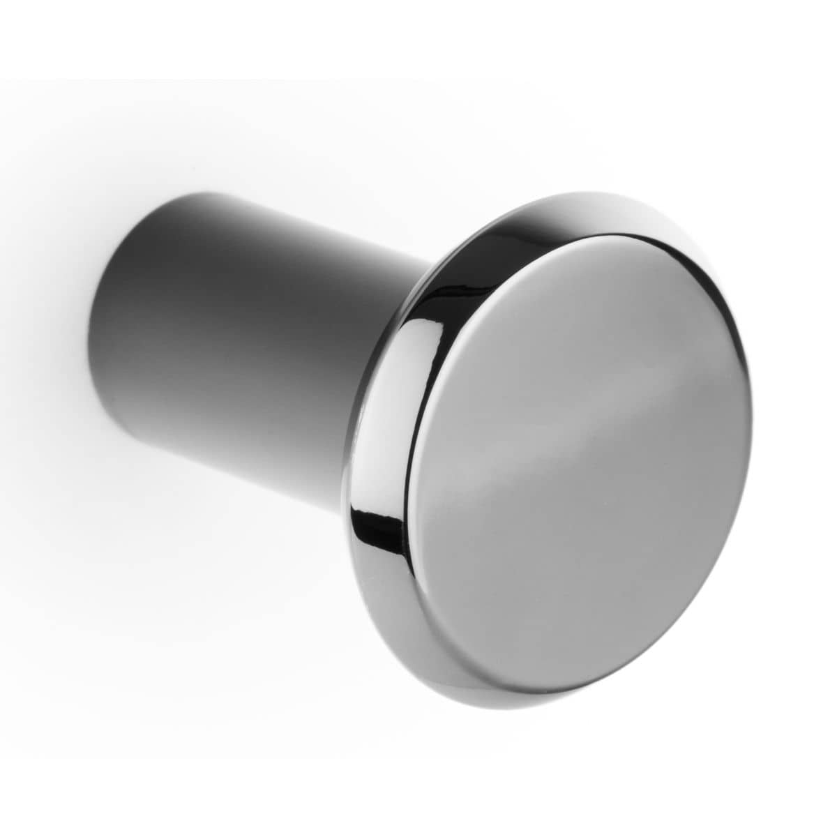 Viefe Garderobenhaken FASE aus Aluminium, Ø 33 mm - Titanschwarz poliert (PVD)