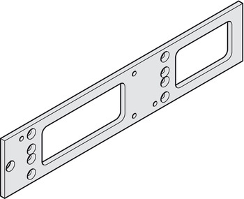 Piastra di montaggio Geze TS 4000 e TS 5000 per chiudiporta colore argento