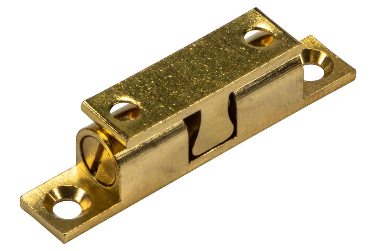 Doppel-Kugelschnapper aus Messing verstellbar blank 60 mm