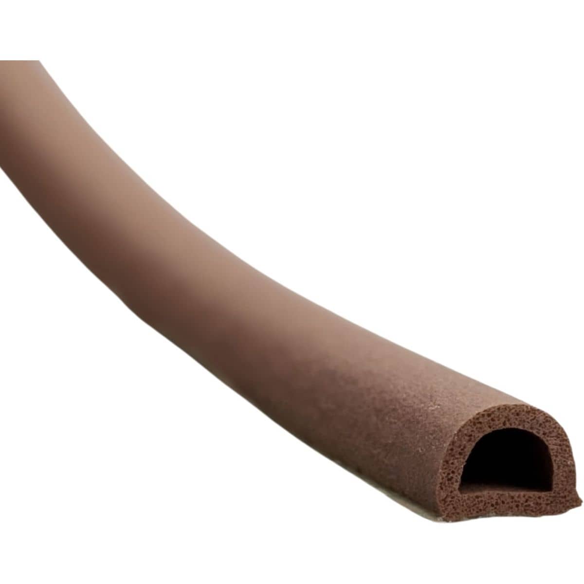 Ellen Dichtungsband ELLENFLEX aus Gummi selbstklebend für Türen und Fenster 7,5 Meter, braun 4 - 6 mm Spaltmaß