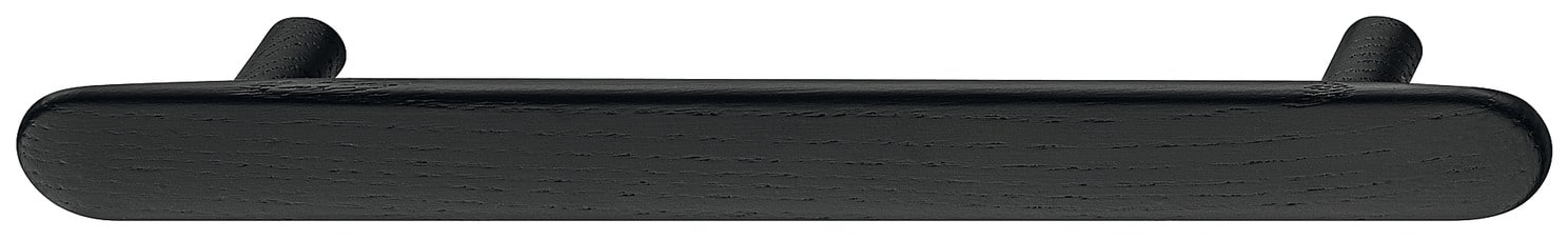 Häfele Möbelgriff BUNTO aus Holz, BA 160 mm, Esche schwarz gebeizt