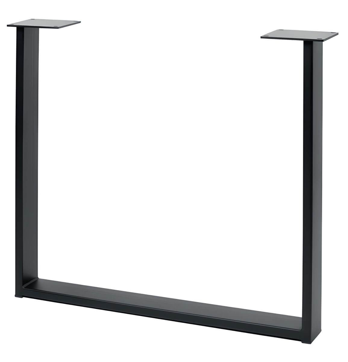 Traves de mesa de acero Gedotec INDUSTRIA-P, negro 710 x 820 mm VENDIDO, 80 x 20 mm