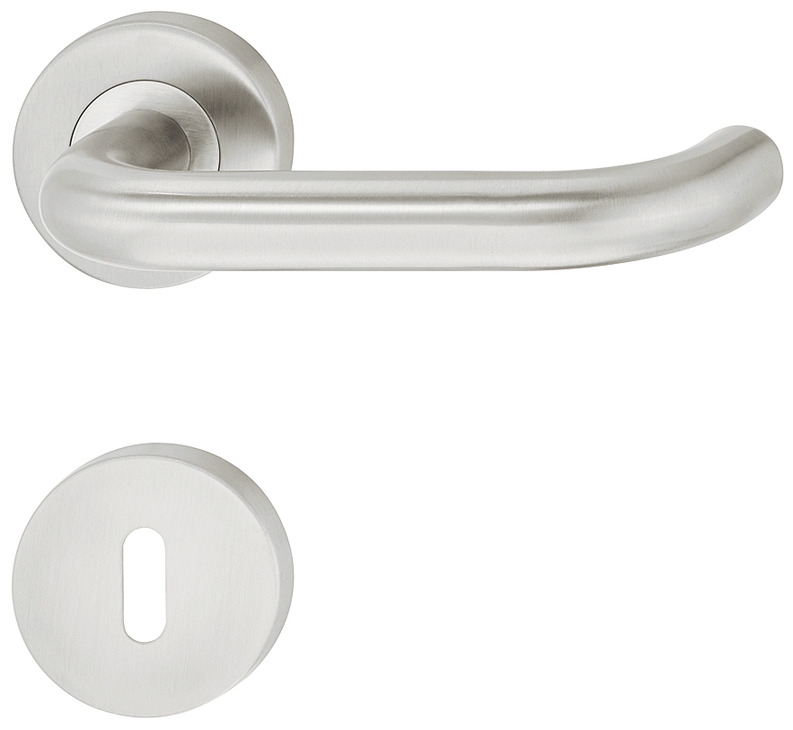 Häfele door handle set LDH 2170 stainless steel matte