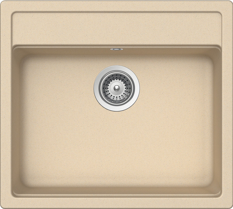 Aufbauspüle AS03 570 x 510 mm Beige